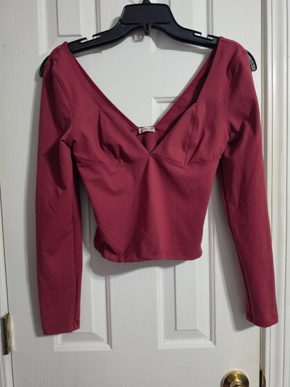 Free People Duo Corset Long Sleeve Top